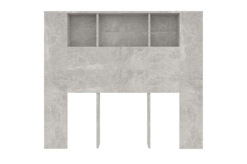 beBasic Sänggavel med förvaring betonggrå 120x18,5x104,5 cm - Möbler - Sovrum - Sänggavlar