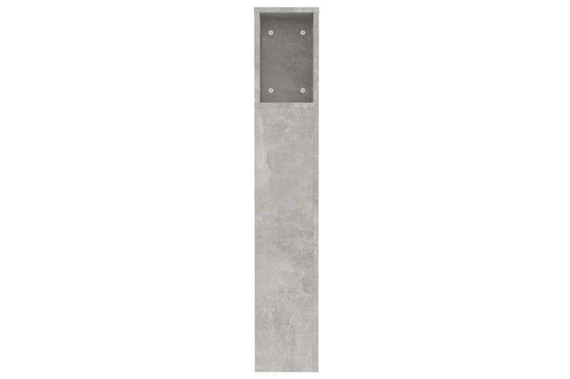 beBasic Sänggavel med förvaring betonggrå 120x18,5x104,5 cm - Möbler - Sovrum - Sänggavlar