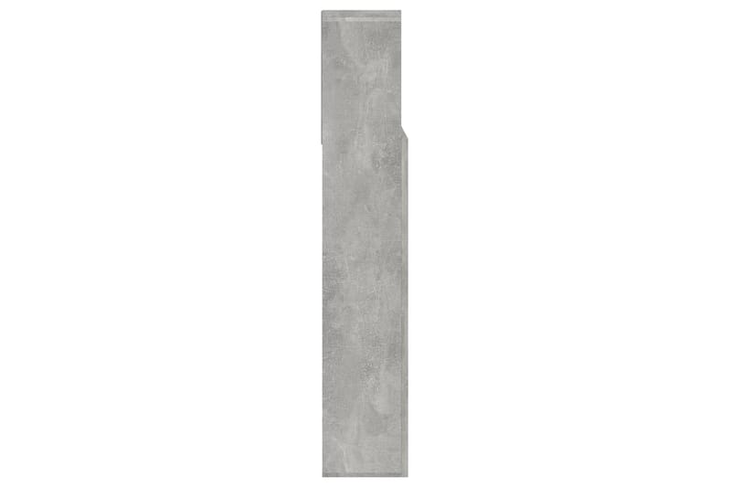 beBasic Sänggavel med förvaring betonggrå 140x19x103,5 cm - Möbler - Sovrum - Sänggavlar