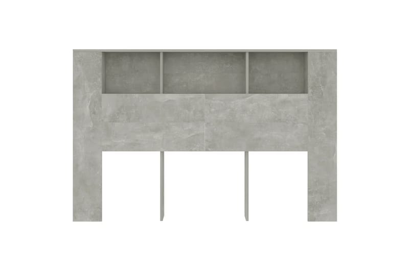 beBasic Sänggavel med förvaring betonggrå 160x18,5x104,5 cm - Möbler - Sovrum - Sänggavlar