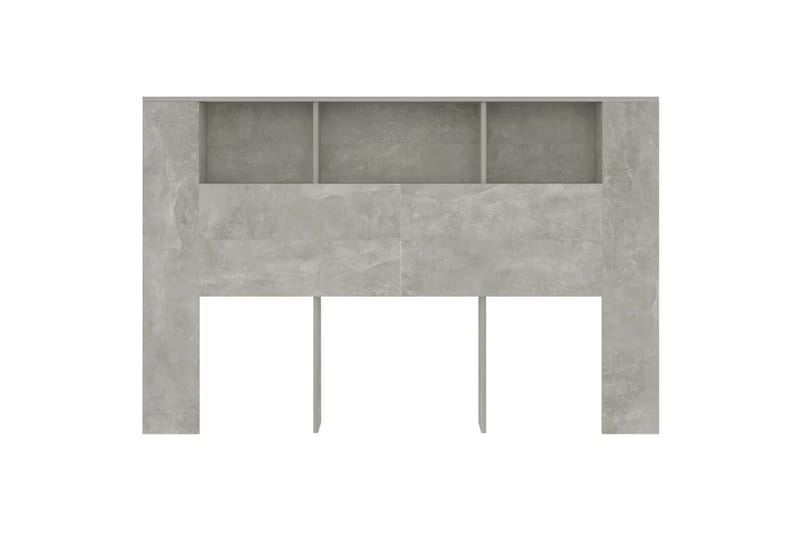 beBasic Sänggavel med förvaring betonggrå 160x18,5x104,5 cm - Sänggavlar