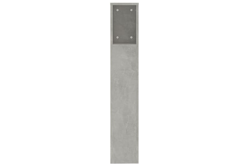 beBasic Sänggavel med förvaring betonggrå 200x18,5x104,5 cm - Möbler - Sovrum - Sänggavlar