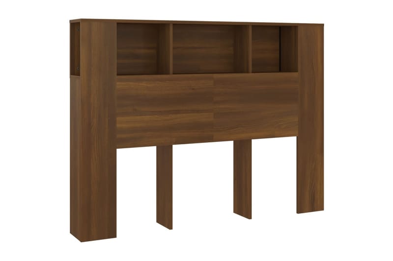 beBasic Sänggavel med förvaring brun ek 140x18,5x104,5 cm - Möbler - Sovrum - Sänggavlar