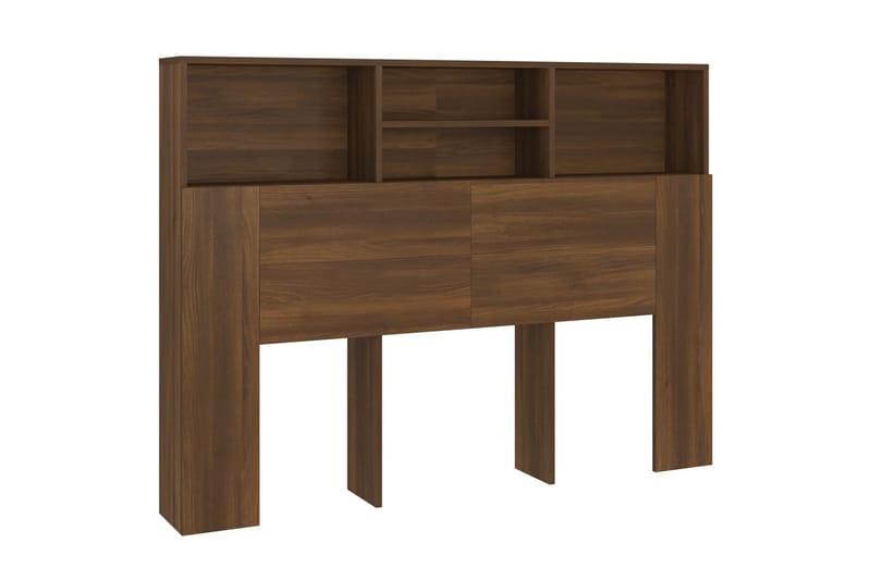 beBasic Sänggavel med förvaring brun ek 140x19x103,5 cm - Möbler - Sovrum - Sänggavlar