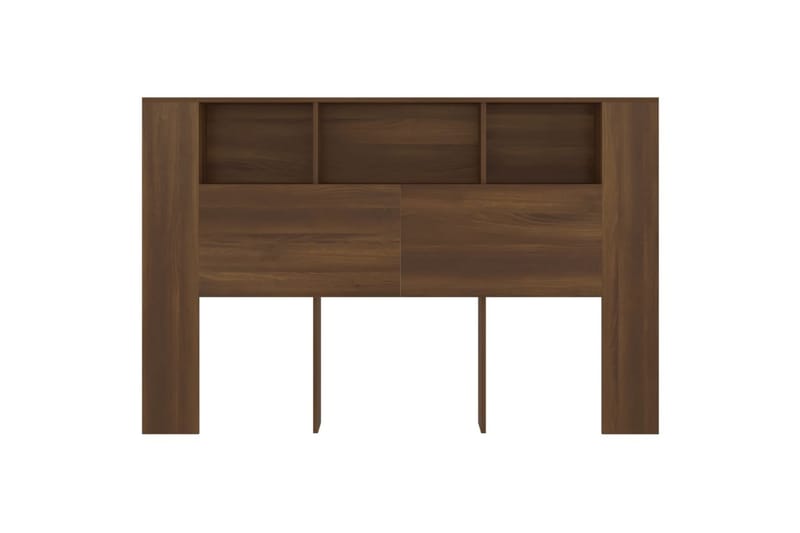 beBasic Sänggavel med förvaring brun ek 160x18,5x104,5 cm - Möbler - Sovrum - Sänggavlar