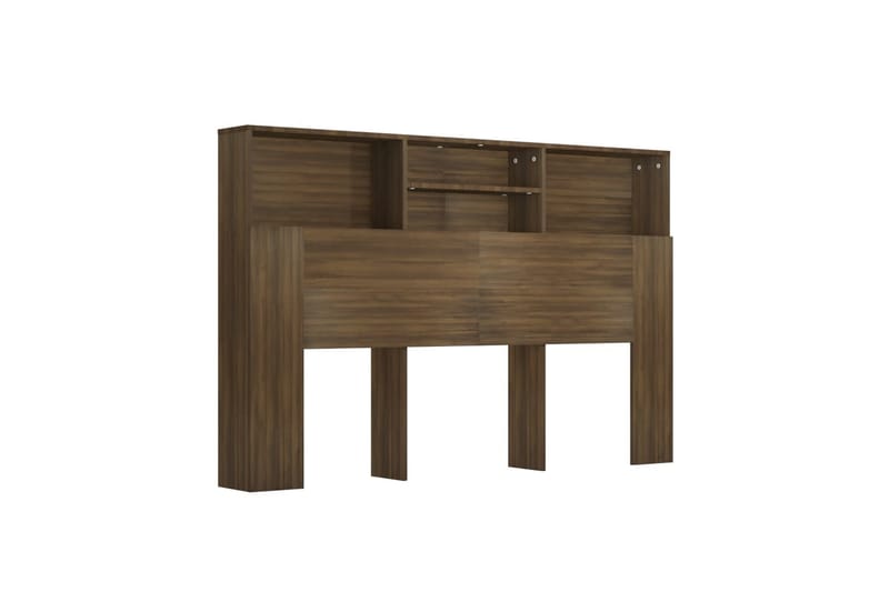 beBasic Sänggavel med förvaring brun ek 160x19x103,5 cm - Möbler - Sovrum - Sänggavlar