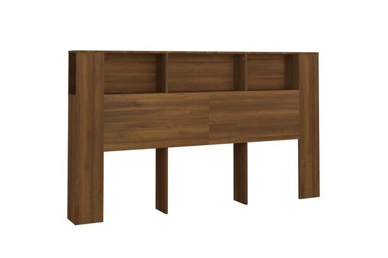 beBasic Sänggavel med förvaring brun ek 180x18,5x104,5 cm - Möbler - Sovrum - Sänggavlar