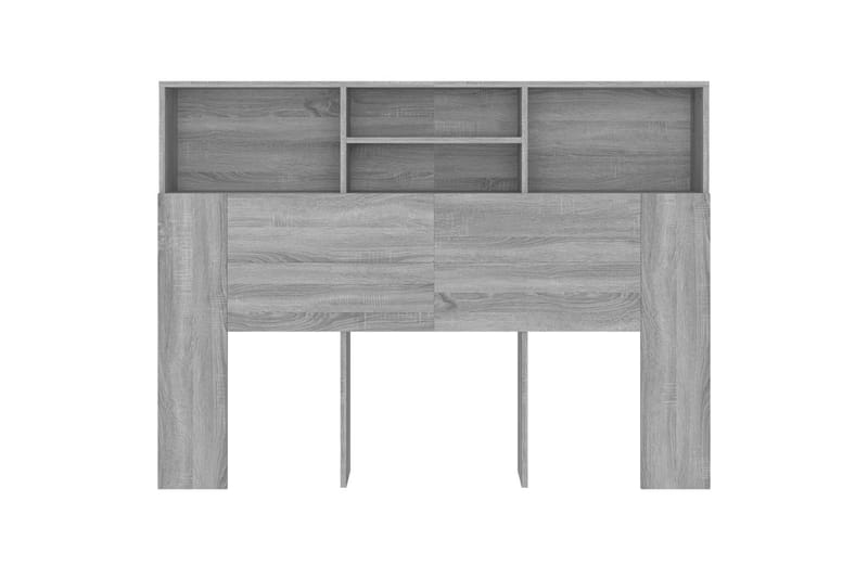 beBasic Sänggavel med förvaring grå sonoma 140x19x103,5 cm - Möbler - Sovrum - Sänggavlar