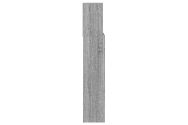 beBasic Sänggavel med förvaring grå sonoma 140x19x103,5 cm - Möbler - Sovrum - Sänggavlar