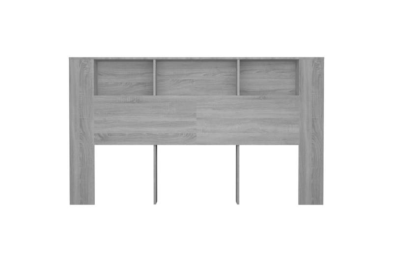 beBasic Sänggavel med förvaring grå sonoma 180x18,5x104,5 cm - Möbler - Sovrum - Sänggavlar