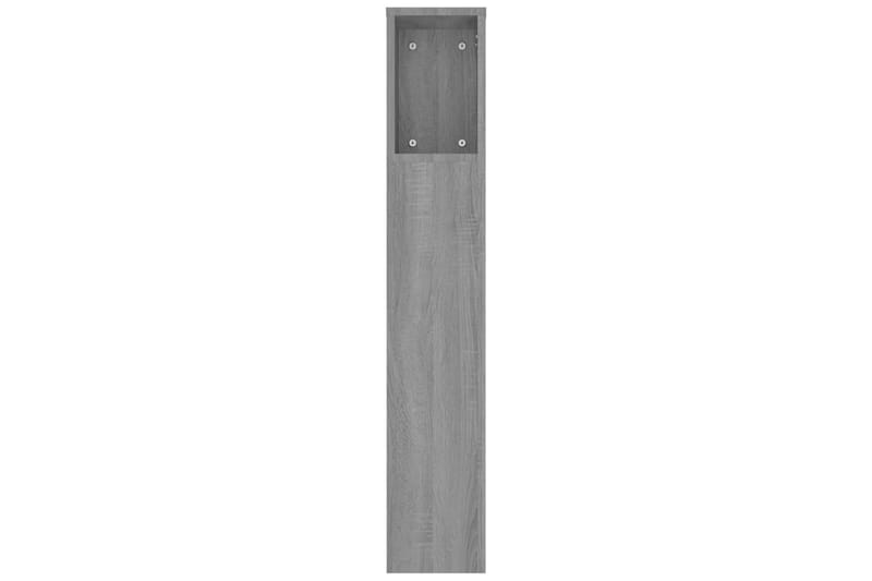 beBasic Sänggavel med förvaring grå sonoma 180x18,5x104,5 cm - Möbler - Sovrum - Sänggavlar