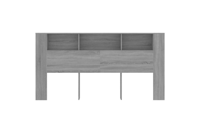 beBasic Sänggavel med förvaring grå sonoma 200x18,5x104,5 cm - Möbler - Sovrum - Sänggavlar