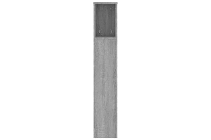 beBasic Sänggavel med förvaring grå sonoma 200x18,5x104,5 cm - Möbler - Sovrum - Sänggavlar