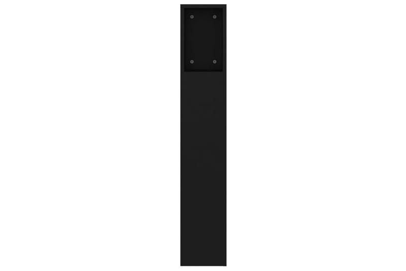 beBasic Sänggavel med förvaring svart 160x18,5x104,5 cm - Sänggavlar