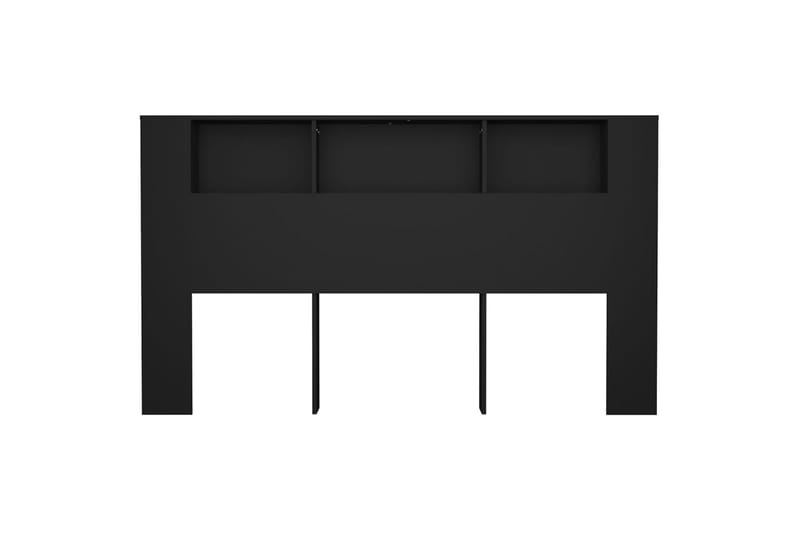 beBasic Sänggavel med förvaring svart 180x18,5x104,5 cm - Möbler - Sovrum - Sänggavlar