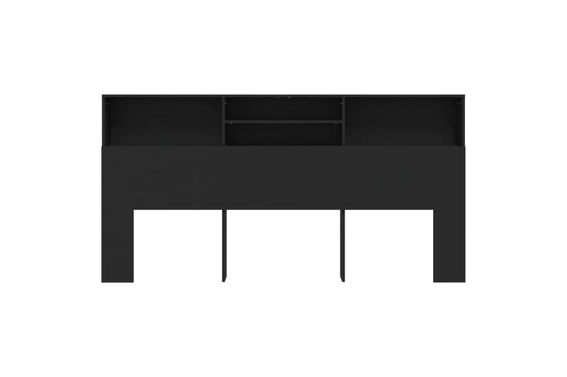 beBasic Sänggavel med förvaring svart 200x19x103,5 cm - Möbler - Sovrum - Sänggavlar