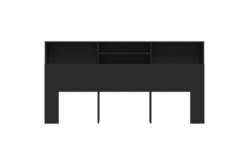 beBasic Sänggavel med förvaring svart 200x19x103,5 cm - Sänggavlar