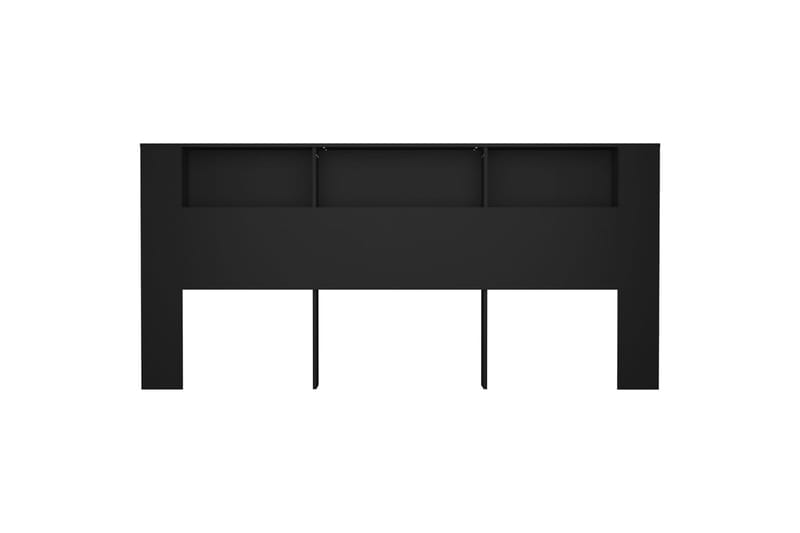 beBasic Sänggavel med förvaring svart 220x18,5x104,5 cm - Möbler - Sovrum - Sänggavlar
