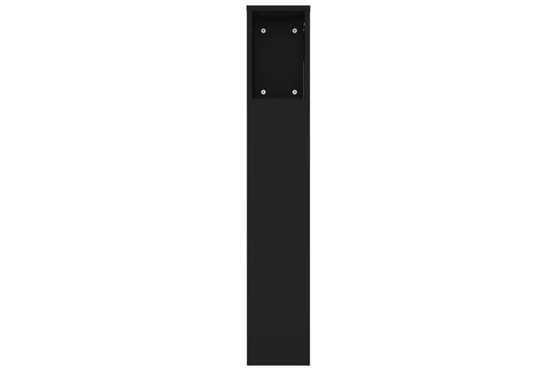 beBasic Sänggavel med förvaring svart 220x18,5x104,5 cm - Sänggavlar