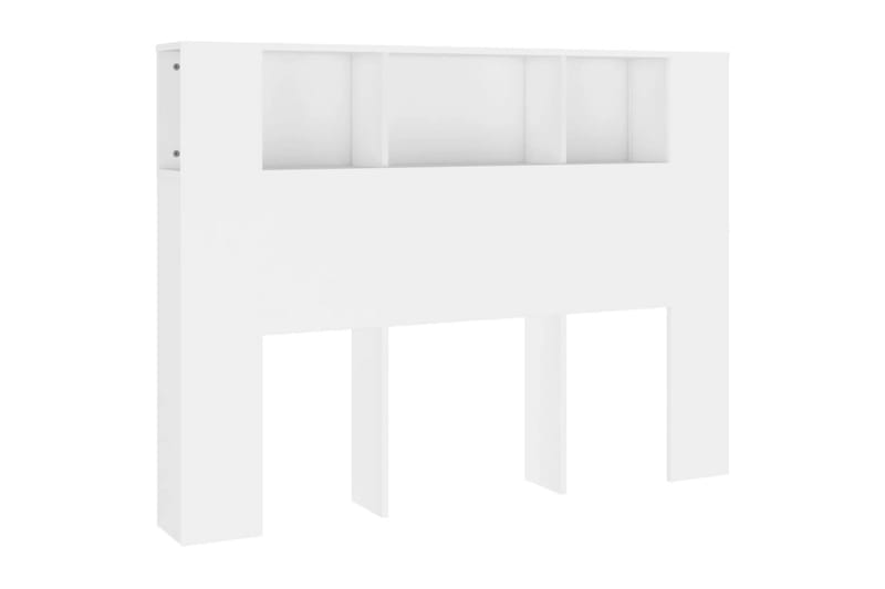 beBasic Sänggavel med förvaring vit 140x18,5x104,5 cm - Möbler - Sovrum - Sänggavlar