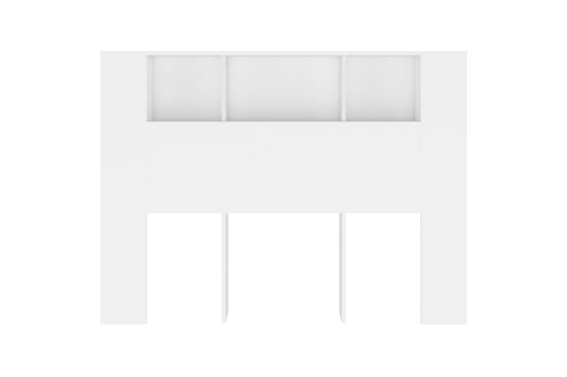 beBasic Sänggavel med förvaring vit 140x18,5x104,5 cm - Möbler - Sovrum - Sänggavlar