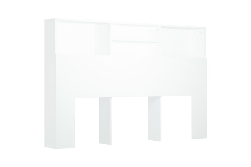 beBasic Sänggavel med förvaring vit 160x19x103,5 cm - Möbler - Sovrum - Sänggavlar