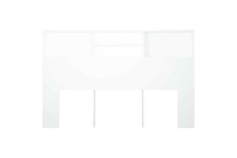 beBasic Sänggavel med förvaring vit 160x19x103,5 cm - Möbler - Sovrum - Sänggavlar