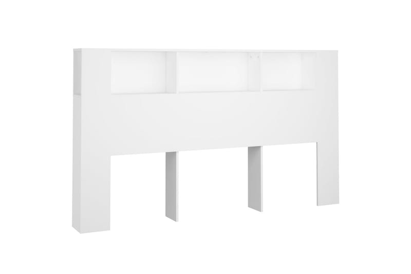 beBasic Sänggavel med förvaring vit 180x18,5x104,5 cm - Möbler - Sovrum - Sänggavlar