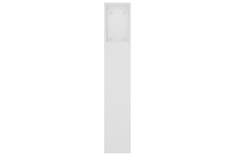 beBasic Sänggavel med förvaring vit 180x18,5x104,5 cm - Möbler - Sovrum - Sänggavlar