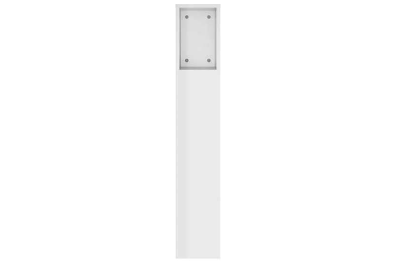 beBasic Sänggavel med förvaring vit högglans 140x18,5x104,5 cm - Möbler - Sovrum - Sänggavlar
