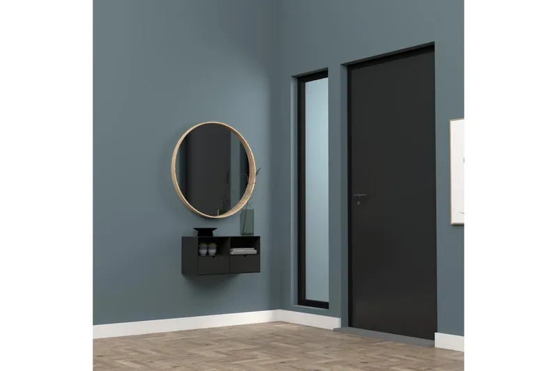 Belleuve Sängbord 25 cm - Svart - Möbler - Sovrum - Sängbord