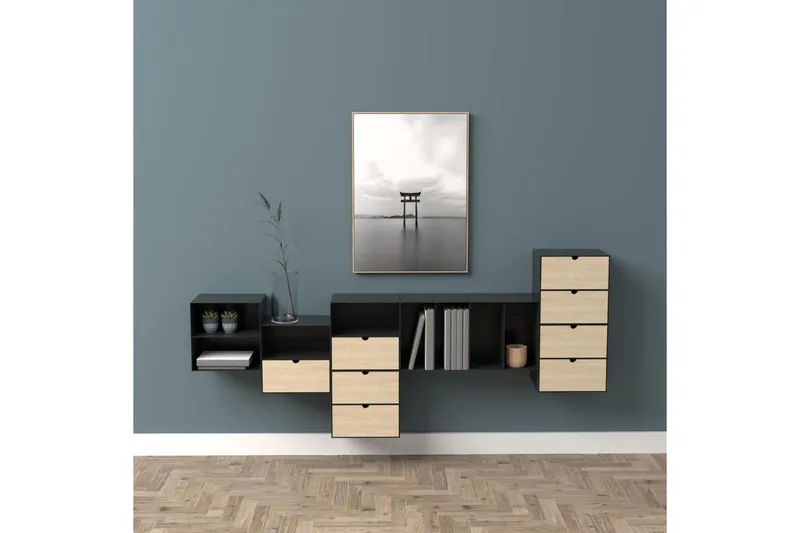 Belleuve Sängbord 25 cm - Svart - Möbler - Sovrum - Sängbord