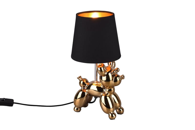 BELLO Bordslampa E14 Svart/Guld - Svart/Guld - Möbler - Sovrum - Sovrumslampa