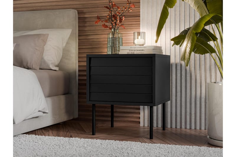 Belonger Sängbord 45 cm - Svart - Möbler - Sovrum - Sängbord