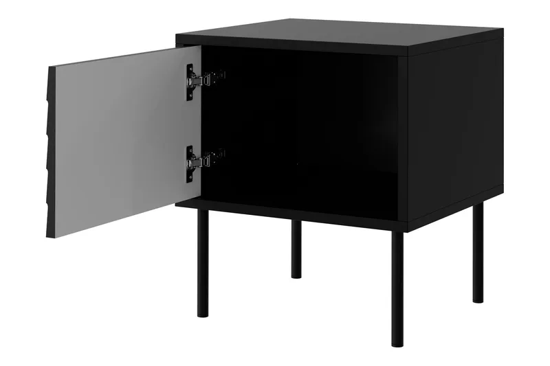 Belonger Sängbord 45 cm - Svart/Valnöt - Möbler - Sovrum - Sängbord