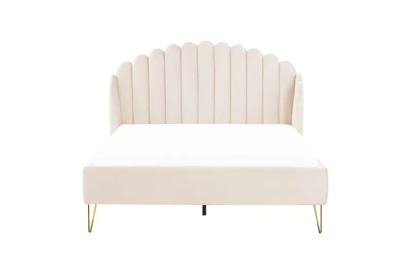 Benicio Sängram 140x200 cm - Beige/Guld - Möbler - Sovrum - Sängram & sängstomme