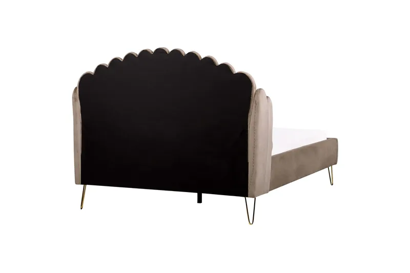 Benicio Sängram 140x200 cm - Taupe/Guld - Möbler - Sovrum - Sängram & sängstomme