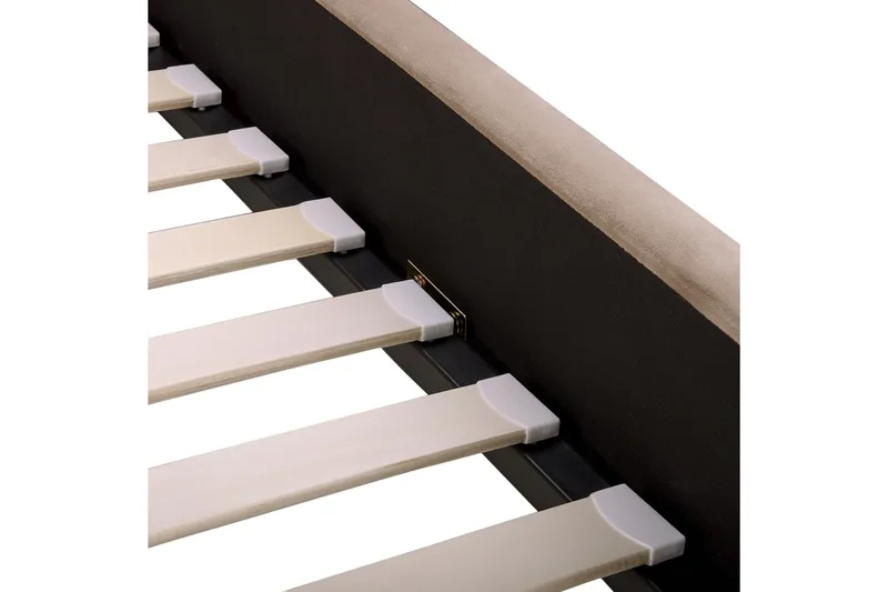 Benicio Sängram 140x200 cm - Taupe/Guld - Möbler - Sovrum - Sängram & sängstomme