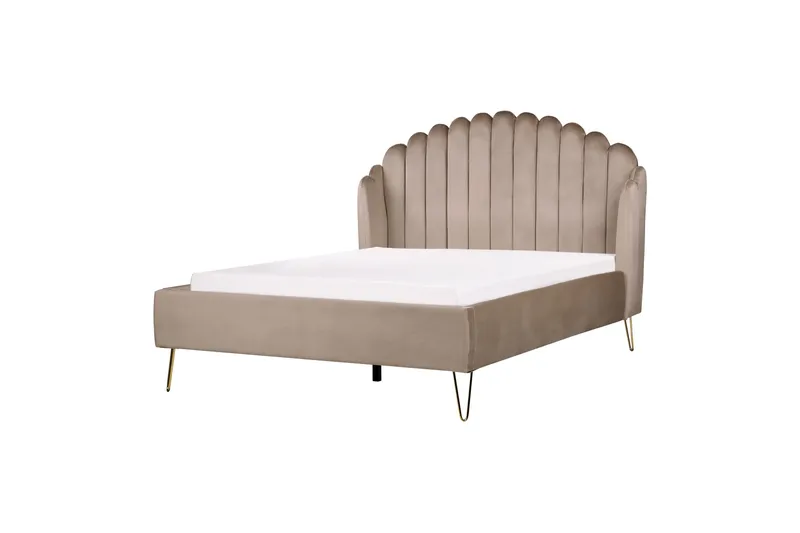 Benicio Sängram 140x200 cm - Taupe/Guld - Möbler - Sovrum - Sängram & sängstomme