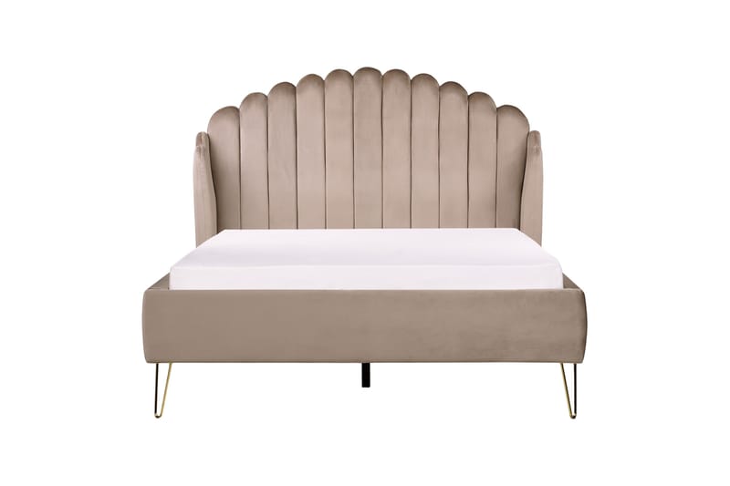 Benicio Sängram 140x200 cm - Taupe/Guld - Möbler - Sovrum - Sängram & sängstomme