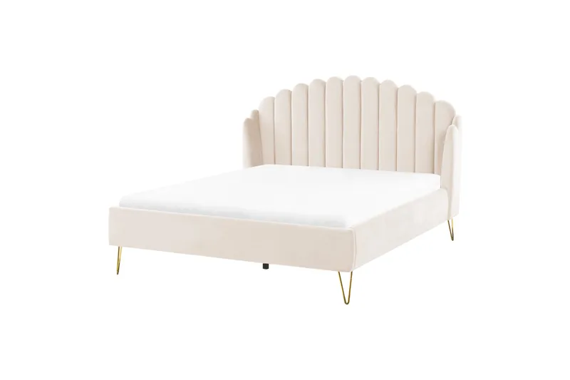 Benicio Sängram 160x200 cm - Beige/Guld - Möbler - Sovrum - Sängram & sängstomme