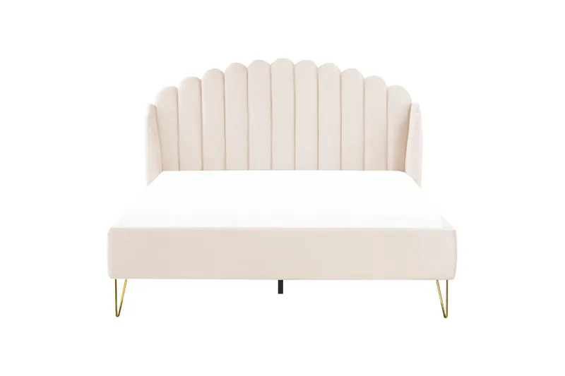 Benicio Sängram 160x200 cm - Beige/Guld - Möbler - Sovrum - Sängram & sängstomme