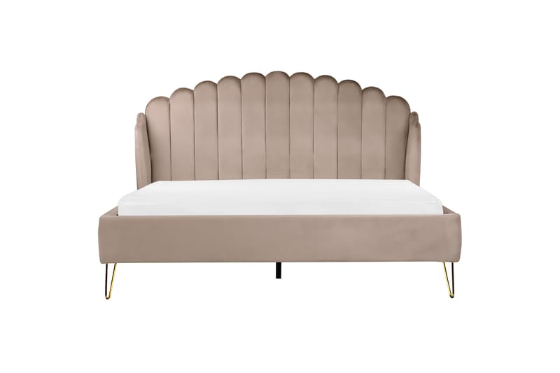 Benicio Sängram 180x200 cm - Taupe/Guld - Möbler - Sovrum - Sängram & sängstomme