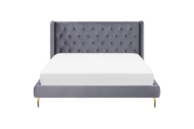 Bernie Sängram 180x200 cm - Grå/Guld - Möbler - Sovrum - Sängram & sängstomme