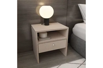 Berriaren Sängbord 45 cm - Beige - Möbler - Sovrum - Sängbord