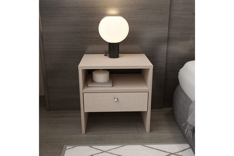 Berriaren Sängbord 45 cm - Beige - Möbler - Sovrum - Sängbord