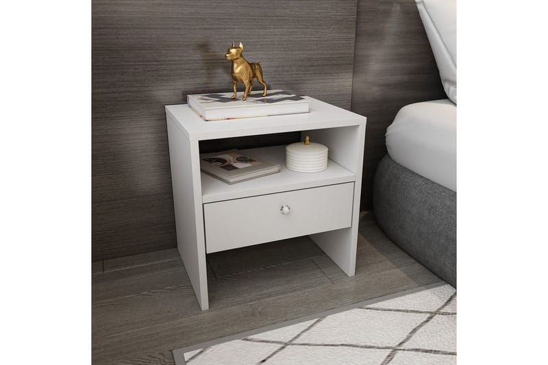Berriaren Sängbord 45 cm - Vit - Möbler - Sovrum - Sängbord