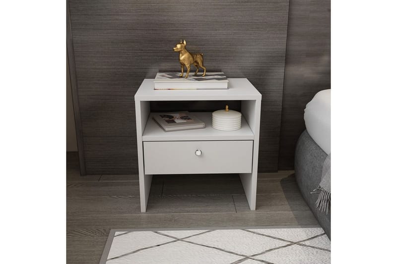 Berriaren Sängbord 45 cm - Vit - Möbler - Sovrum - Sängbord