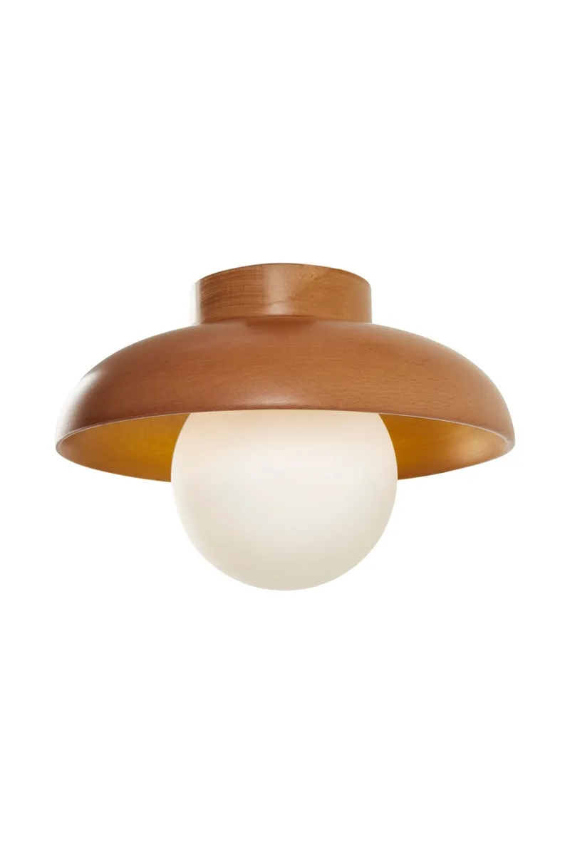 Beylin Vägglampa 24 cm Rund, Ek Vit
