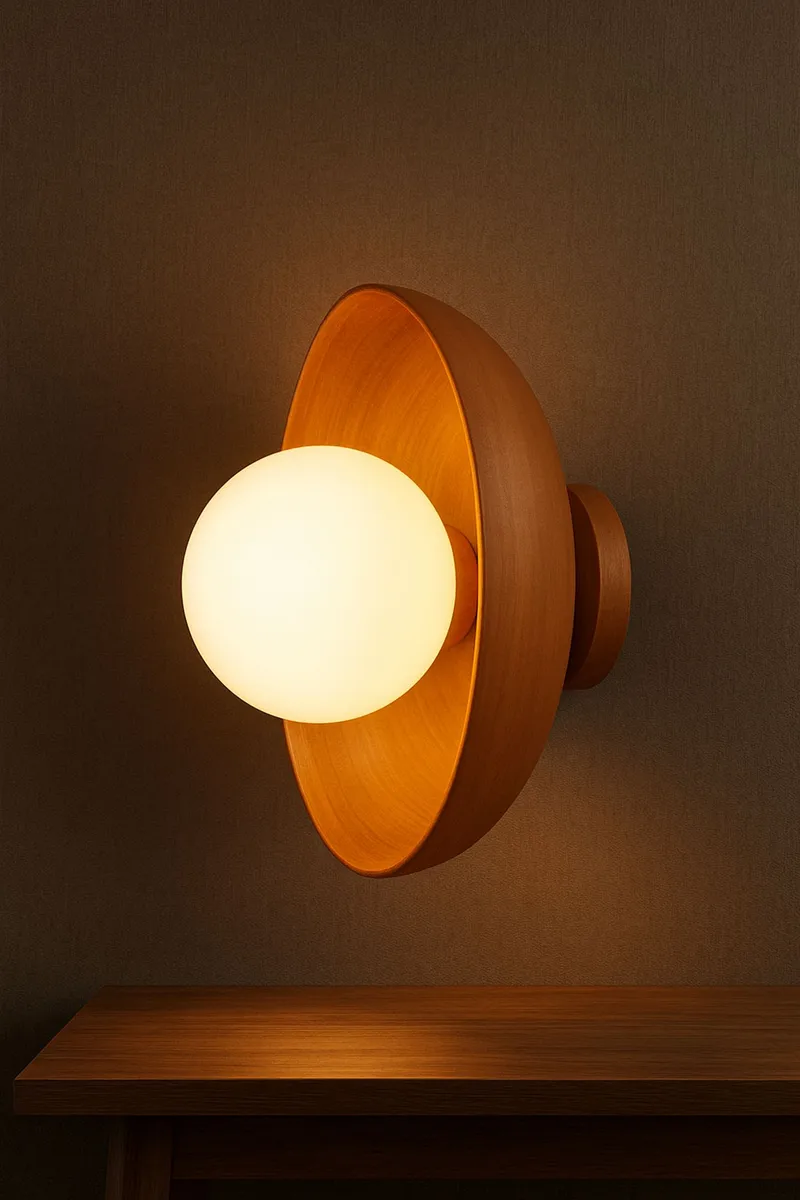 Beylin Vägglampa 24 cm Rund - Ek Vit - Belysning - Inomhusbelysning & lampor - Vägglampor & väggbelysning